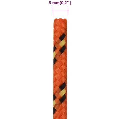vidaXL Brodski konop narančasti 5 mm 100 m od polipropilena Cene