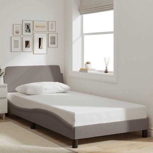  Okvir za krevet Dover smeđesivi 100 x 200 cm od tkanine Cijene