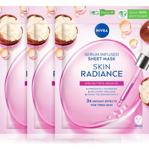 Nivea Skin Radiance revitalizacijska maska iz platna Slike