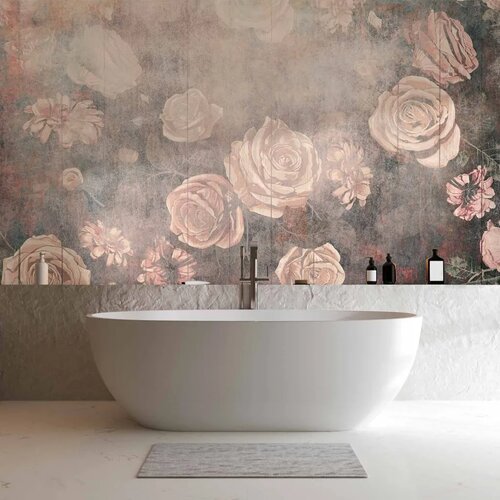  Foto tapeta - Misty nature - orange flowers on a non-uniformly textured background 250x175 Slike