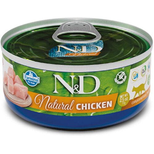 N&d Natural Cat Adult piščanec 70 g konzerva Cene