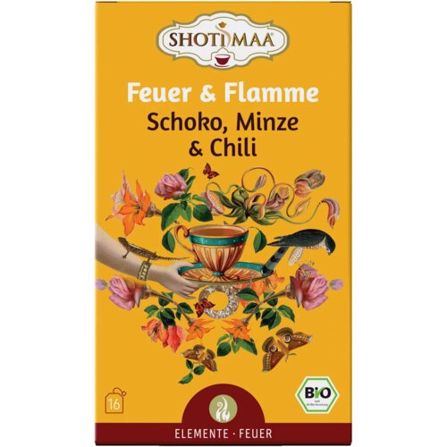 BIO čaj "Feuer & Flamme" - čokolada, metvica i čili - 16 vrećica čaja Cijene