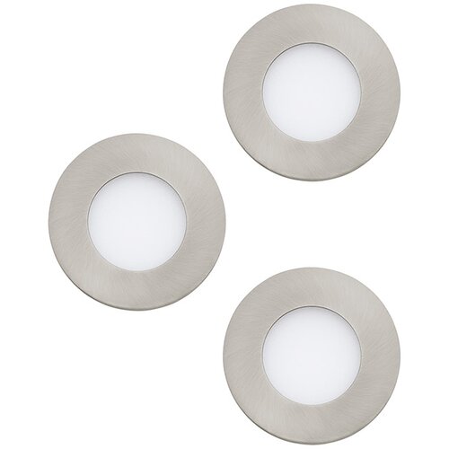 Eglo set ugradbenih LED svjetiljki Fueva 1 (8,1 W, D x Š x V: 8,5 x 8,5 x 3 cm, Mat nikal, 3 Kom., Topla bijela) Cijene