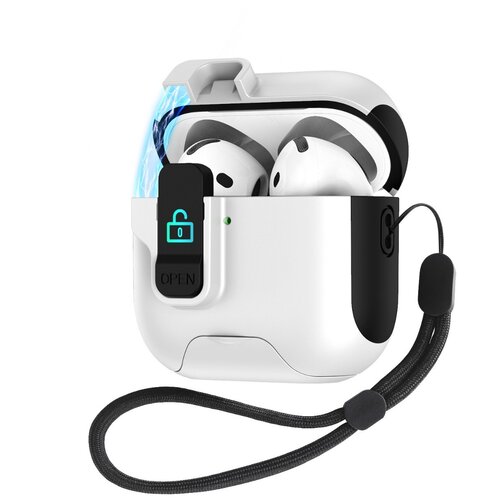 INF Bela TPU za&scaron;čitna torbica, kompatibilna z AirPods 4 - odporna na udarce, (5000130295) Cene