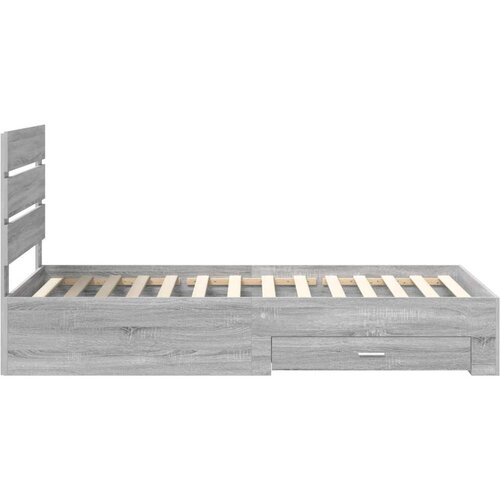 vidaXL konstrukcija postelje siva sonoma 100 x 200 cm konstruiran les, (5000113632) Cene