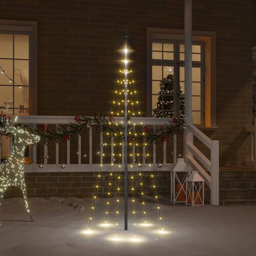vidaXL Novoletna jelka iz 108 toplo belih LED lučk 180 cm Cene
