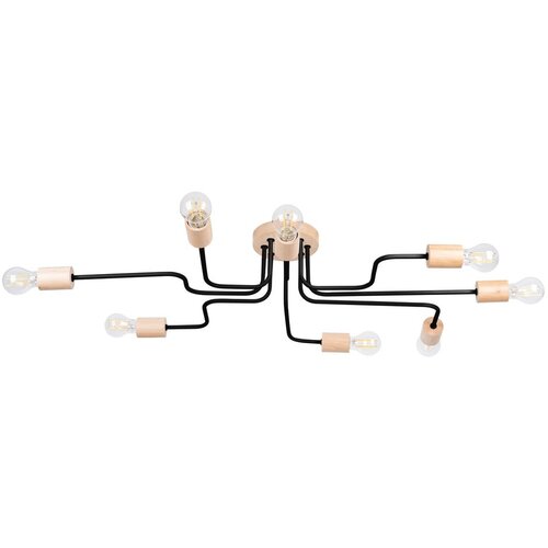 Nice Lamps Crna/u prirodnoj boji stropna svjetiljka 60x100 cm Dazzle – Cijene