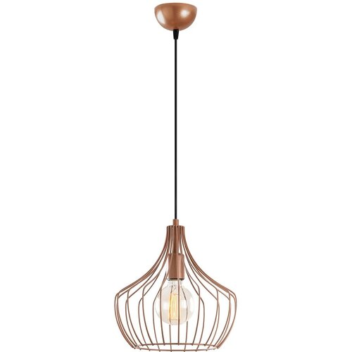 Opviq lights Viseča svetilka v bakreni barvi s kovinskim senčnikom ø 27 cm Mezopotamya – Cene