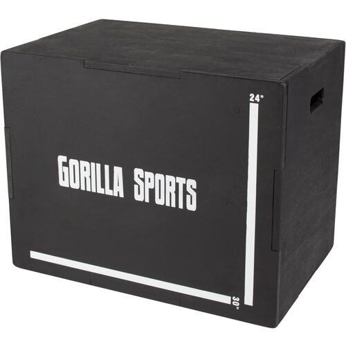 Gorilla Sports pliometrijska kutija ’’Plyo Box’’ crna Slike