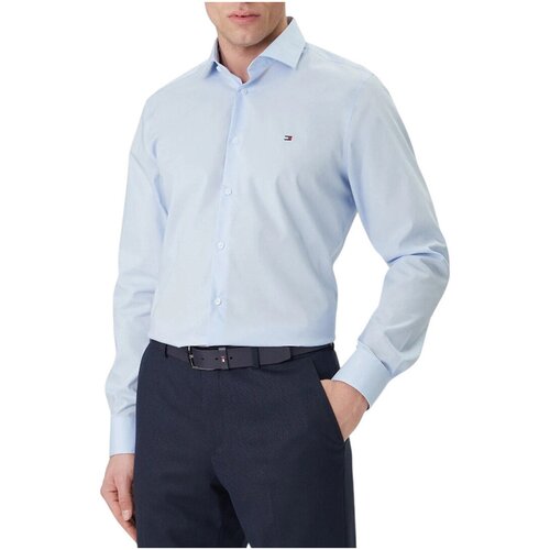 Tommy Hilfiger Srajce z dolgimi rokavi MW0MW43122 Modra Slike