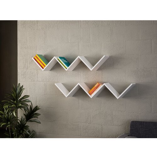 Woody Fashion Hanah Home Zidna polica Zig Zag Slike