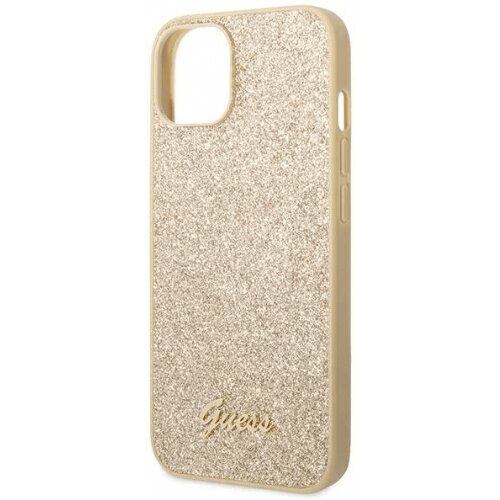 Guess gUHCP14SHGGSHD ovitek za iPhone 14 6.1 - zlat z ble&amp;scaron;čicami Slike