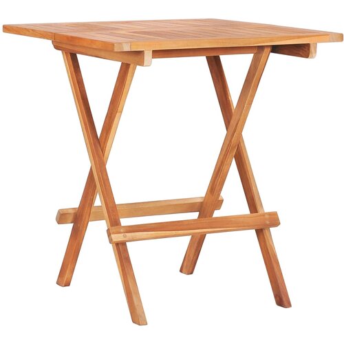VidaXL Zložljiva bistro miza 60x60x65 cm trdna tikovina Slike