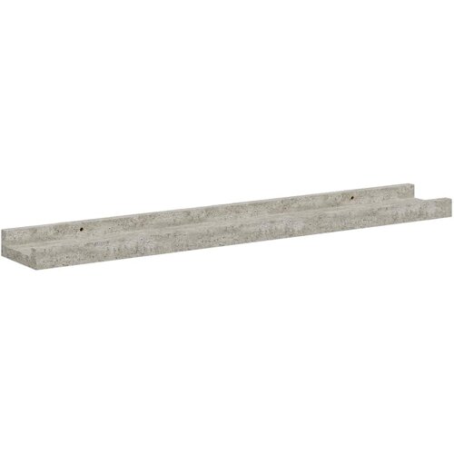  Zidne police 4 kom siva boja betona 60 x 9 x 3 cm Slike