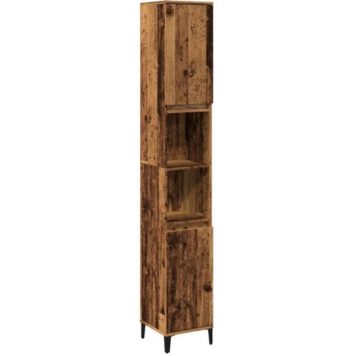 vidaXL Kopalni&scaron;ka omarica starinski les 30x30x190 cm inženirski les, (21670447) Cene