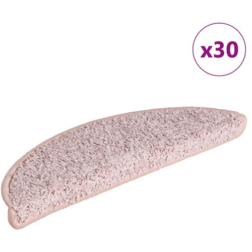 vidaXL Podloge za stopnice 30 kosov svetlo roza 65x21x4 cm Cene