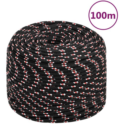 vidaXL Brodski konop crni 10 mm 100 m od polipropilena Cijene