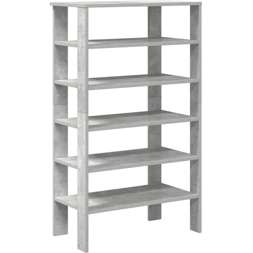  Stalak za cipele boja betona 61x32x105 cm konstruirano drvo Slike