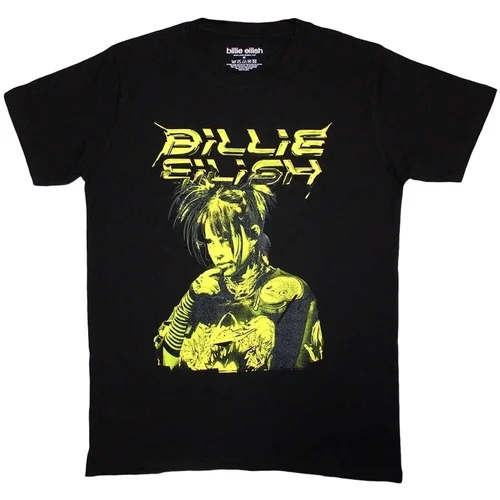 Billie Eilish Košulja Illustration Unisex Black XL