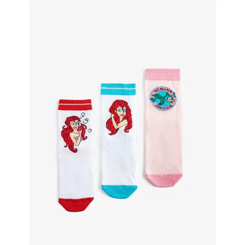 Koton Mermaid Themed Socks Set of 3 Embroidered