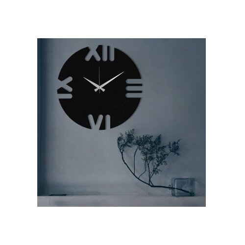 WALLXPERT dekorativni metalni zidni sat leon black Slike