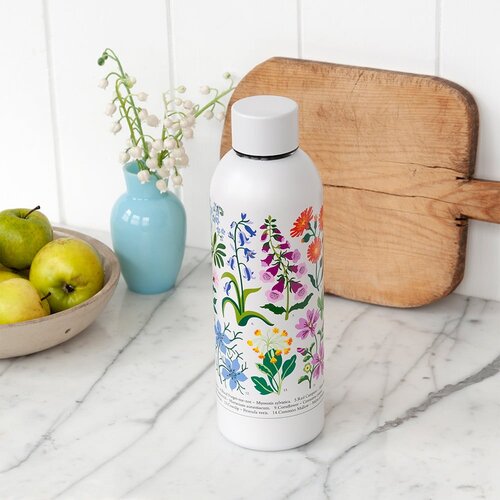 Rex London Bijela boca za vodu od nehrđajućeg čelika 500 ml Wild Flowers &amp;ndash; Slike
