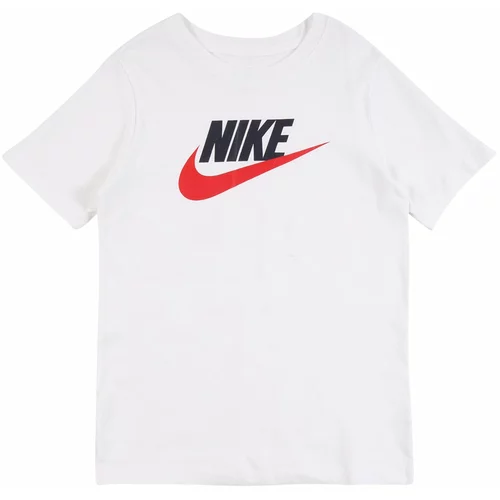 Nike Sportswear Majica 'Futura' svijetlocrvena / crna / bijela