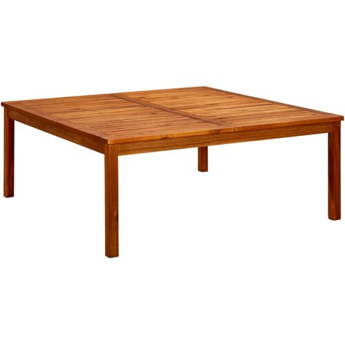  Vrtni stolić za kavu 110 x 110 x 45 cm masivno bagremovo drvo Slike