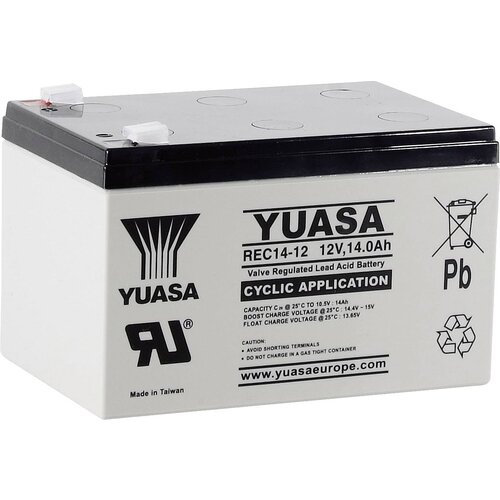 Yuasa REC14-12 YUAREC1412 svinčeni akumulator 12 V 14 Ah svinčevo-koprenast (ŠxVxG) 151 x 97 x 98mm ploščati vtič, 6,35mm nizko samopraznjenje, nizki, (20438140) Cene