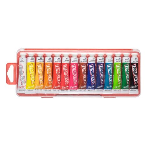 Boja tempera Aero 7,5ml tubice 14 kom u plastičnoj kutiji Cijene