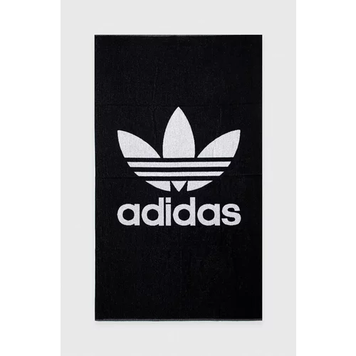 Adidas Bombažna brisača črna barva