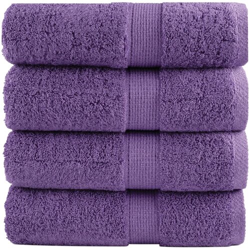 vidaXL Premium ručnici za goste SOLUND 4 kom. ljubičasti 30x50 cm 600 g/m² - Ljubičasta 30 x 50 cm 4 Cene