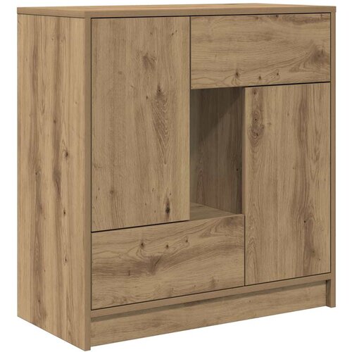 vidaXL Komoda s predali in vrati, artisan hrast, 70,5x34x74,5 cm, (21827740) Cene