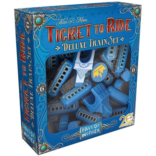 Days of Wonder Dru&amp;scaron;tvena igra Ticket To Ride Europe - 20th Anniversary Deluxe Train Set - Blue Slike