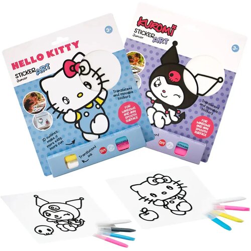 COMANSI Sticker Art: Hello Kitty set za bojanje naljepnica, vi&scaron;e vrsta, 1 kom - Cijene