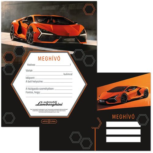 Ars Una Lamborghini vabilo s kuverto Cene