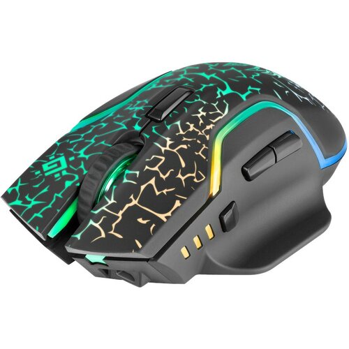Defender Oneshot GM-067 LED, 3200DPI črna gaming mi&amp;scaron;ka Slike