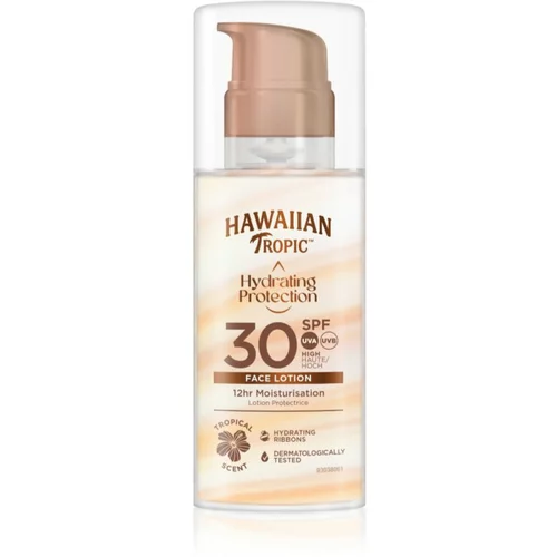 Hawaiian Tropic Hydrating Protection Face Lotion krema za sunčanje za lice SPF 30 50 ml