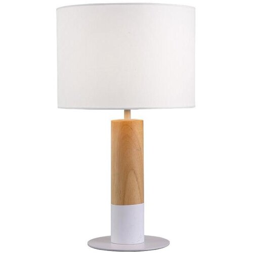  Stona lampa CARROL 1xE27/40W/230V bela/braon Slike