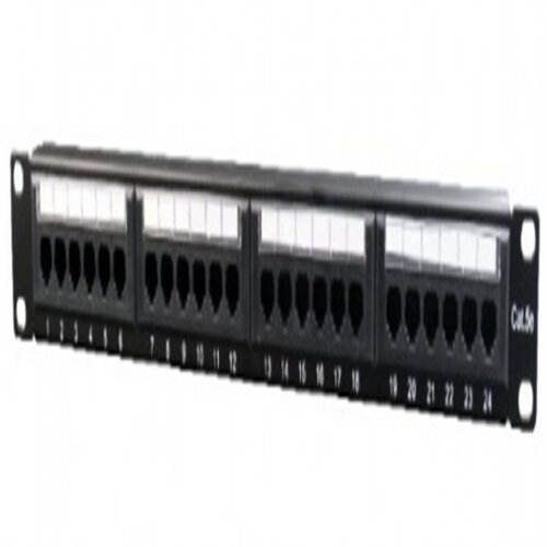 Gembird NPP-C524CM-001 Cat.5E 24 port patch panel with rear cable management Cene