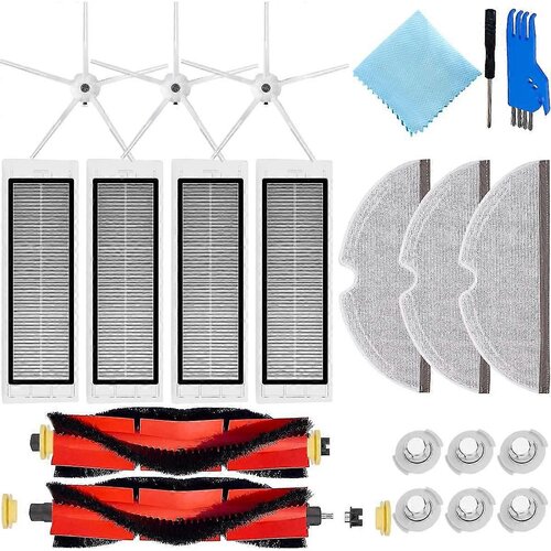 INORCO Nadomestni deli za Xiaomi Roborock S6 S60 S65 S5 Max S6 Maxv S6 Pure Dodatki za sesalnike 2 Krtače z ožemanjem 4 Filtri 3 Krpe za brisanje Krpe 3, (21853652) Slike