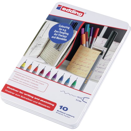 Edding Set markera Fineliner E-55 0.3mm 1/10 &amp;scaron;areni Slike