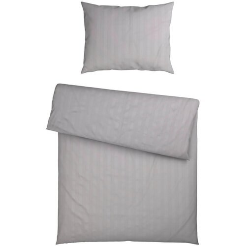 Dieter Knoll POSTELJNINA 140/200 cm damast svetlo siva Slike