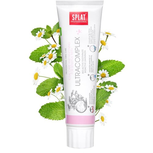 Splat Professional Ultracomplex bioaktivna pasta za zube za cjelovitu njegu i izbjeljivanje osjetljivih zuba 100 ml Slike