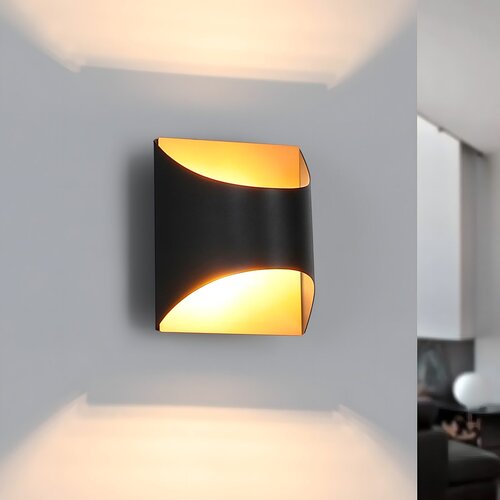 Nettlife črna in zlata stenska svetilka - Moderne stenske svetilke za stopni&amp;scaron;ča, otro&amp;scaron;ko sobo, (22136386) Slike