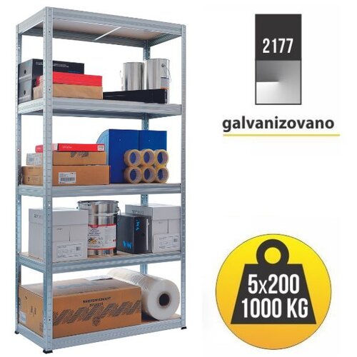 SmartStorage Polica metal medijapan 180x90x40 5x200kg Cene