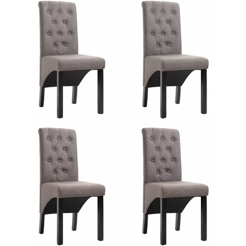 vidaXL blagovaonske stolice od tkanine 4 kom bež