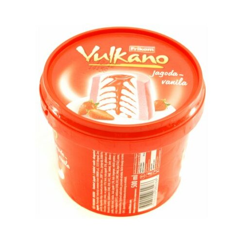 Frikom vulkano jagoda vanila sladoled 280g Slike
