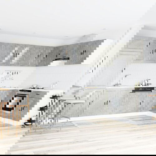 vidaXL Set od 2 Betonska siva Konstruirano drvo 80x46x81.5 cm Cijene