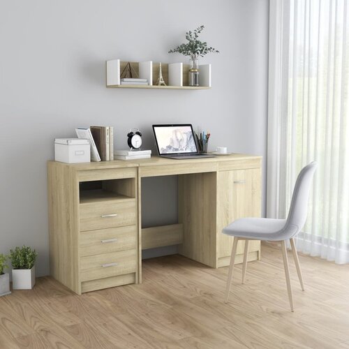  Radni stol boja hrasta sonome 140 x 50 x 76 cm od iverice Cijene